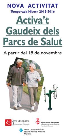 Ajuntament d´Amposta > Comunicació > Nova edició del programa ’Activa’t, Gaudeix dels Parcs de Salut’